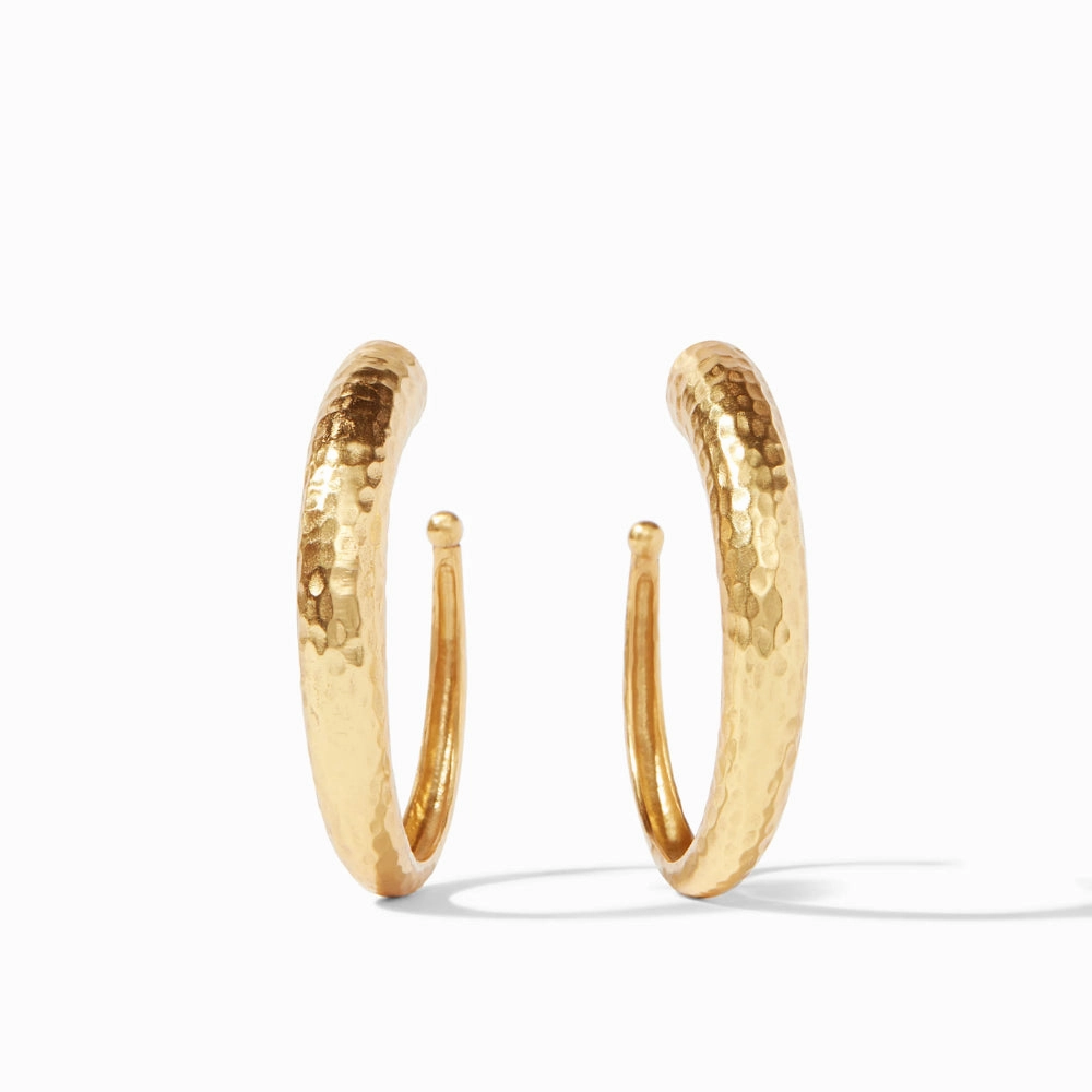 Julie Vos Hammered Hoop Earring