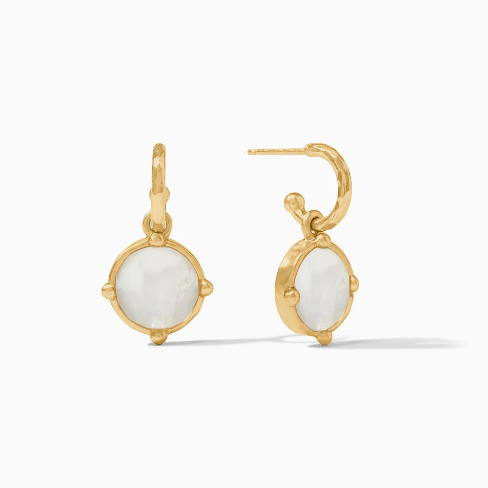 Julie Vos Honeybee Hoop & Charm Earring