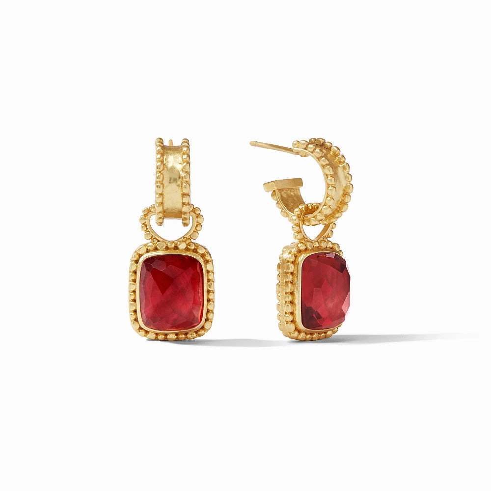 Julie Vos Marbella Hoop & Charm Earring