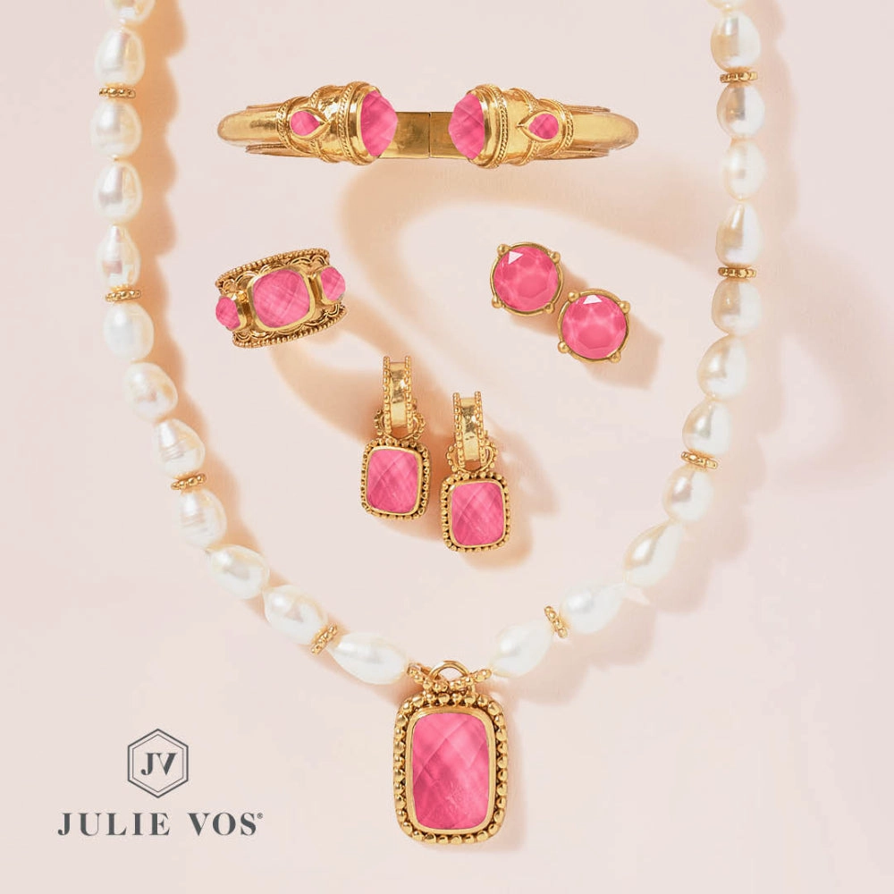 Julie Vos Marbella Hoop & Charm Earring
