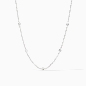 Julie Vos Silver Celeste Delicate Station Necklace