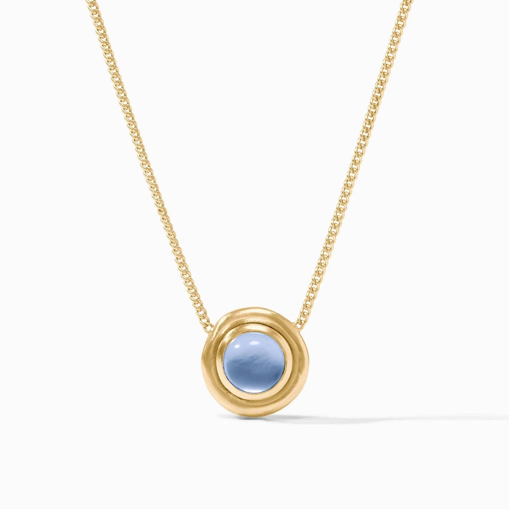 Julie Vos Wave Stone Delicate Necklace