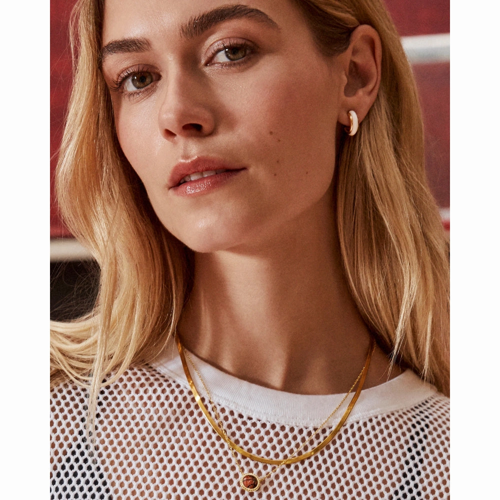 Kendra Scott Ainsley Gold Huggie Earrings