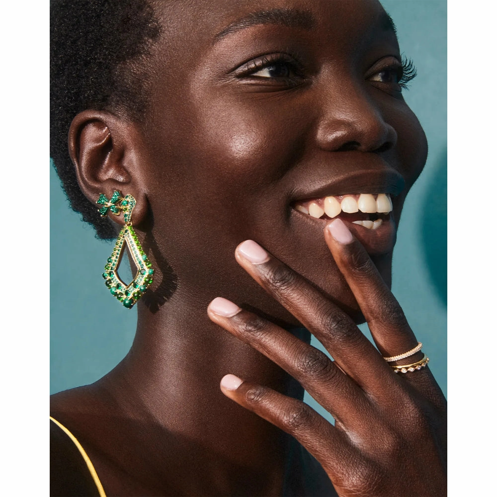 Kendra Scott Blair Bow Small Stud Earrings - Iridescent Drusy