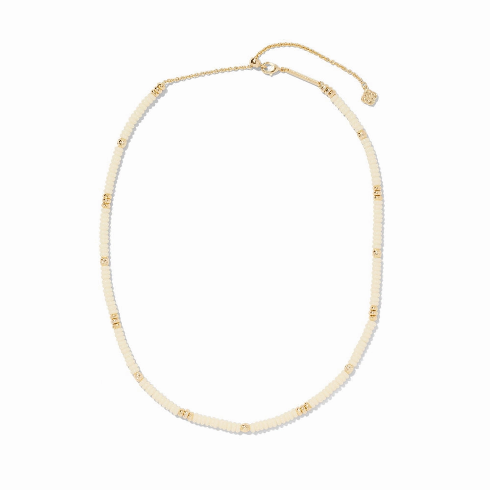 Kendra Scott Delilah Strand Necklace In Ivory Mother Of Pearl