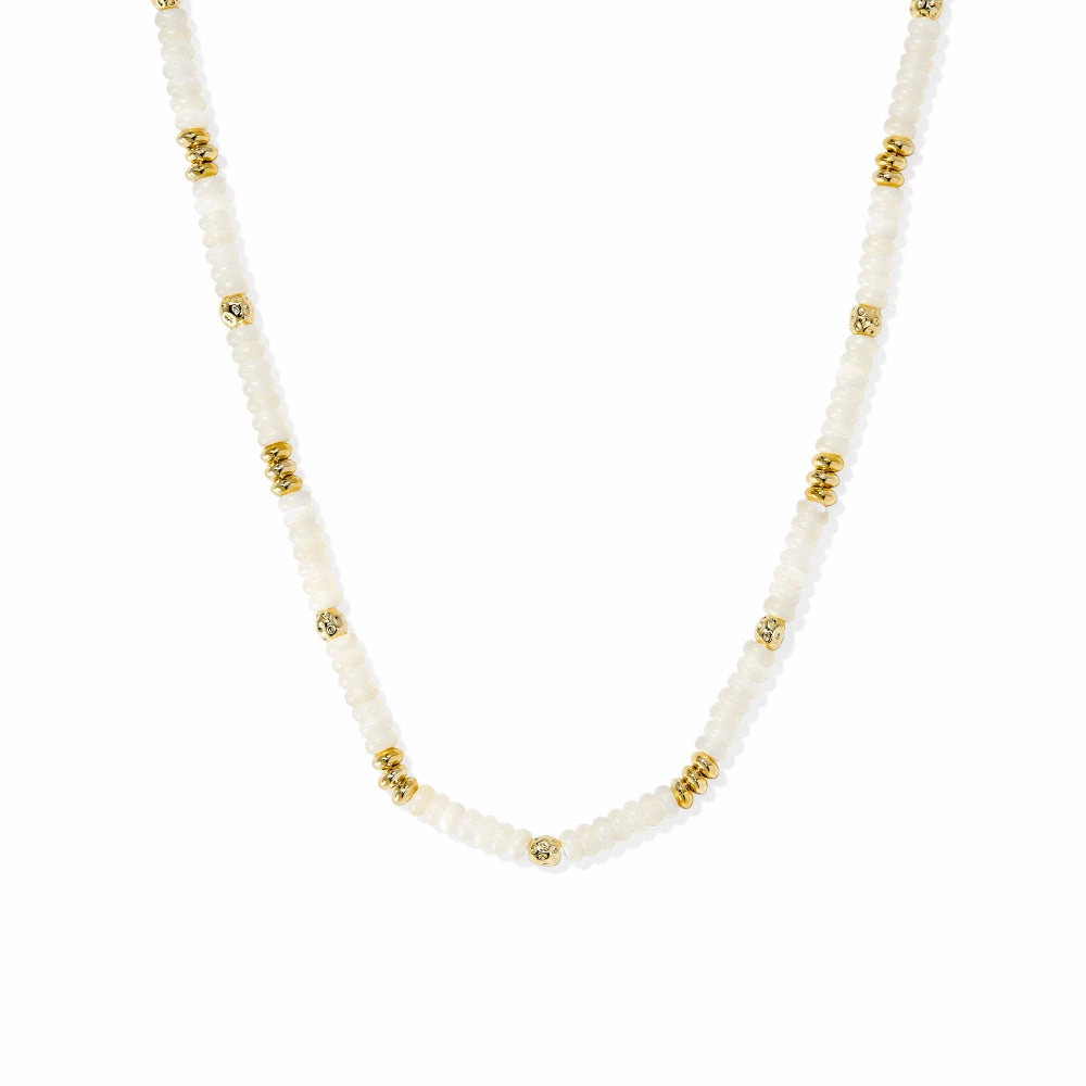 Kendra Scott Delilah Strand Necklace In Ivory Mother Of Pearl