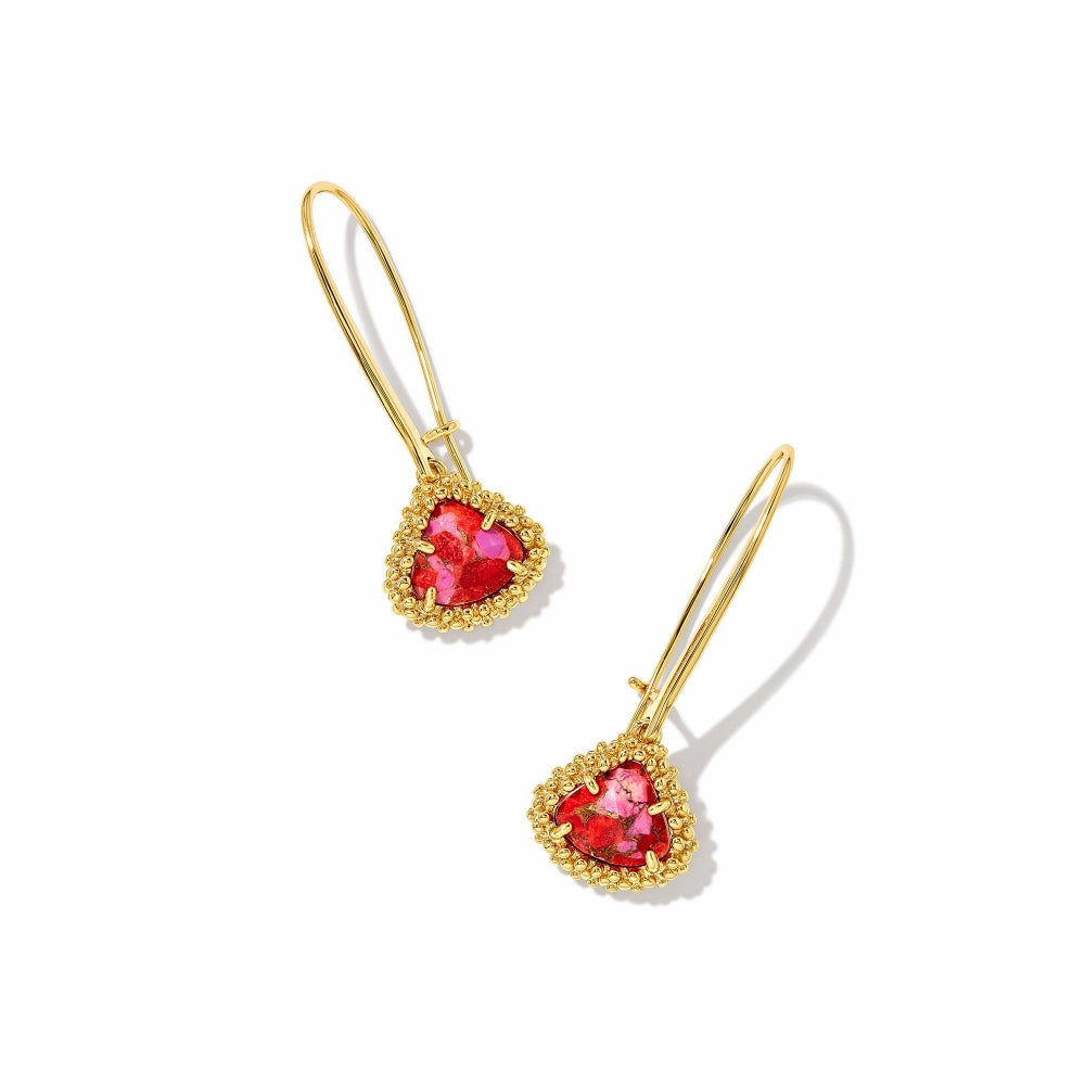 Kendra Scott Framed Kendall Gold Wire Drop Earrings
