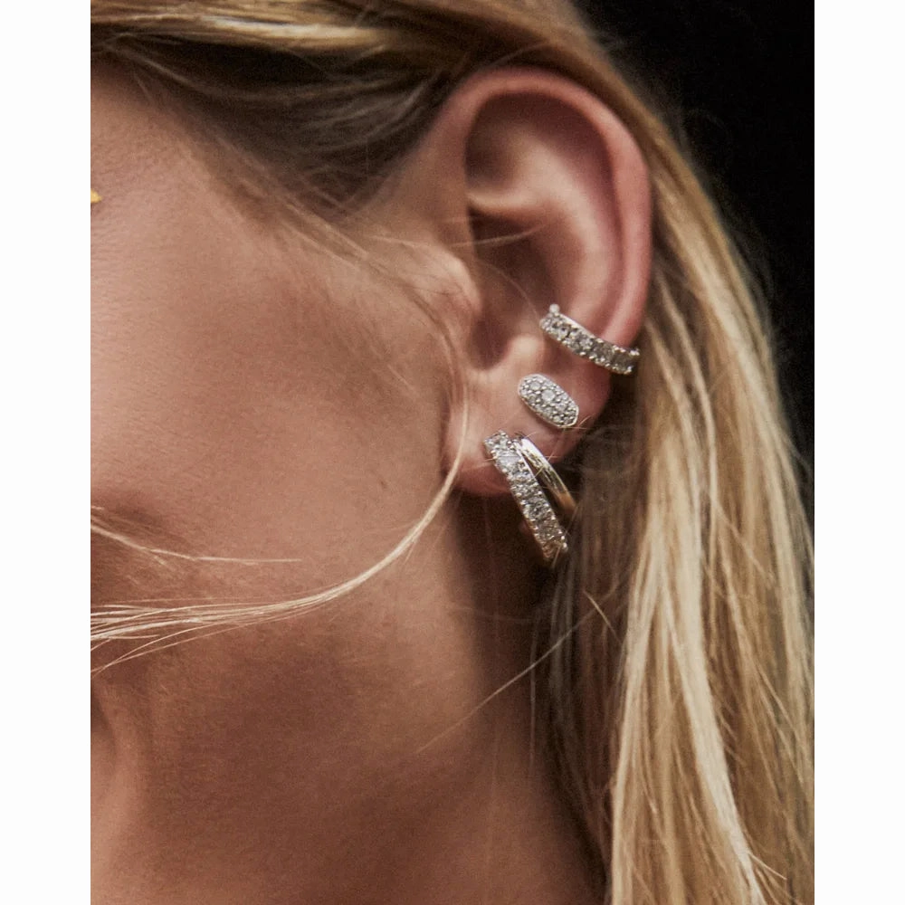 Kendra Scott Grayson Stud Earrings in White Crystal