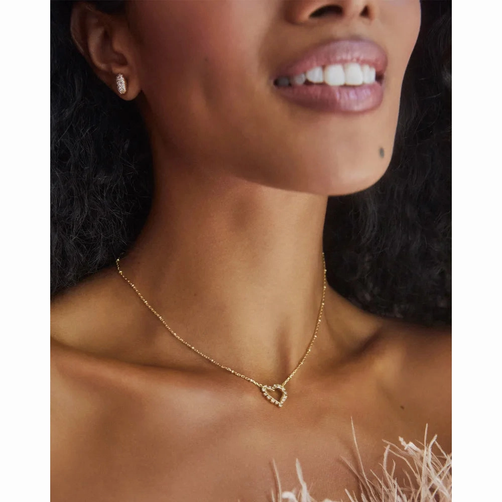 Kendra Scott Grayson Stud Earrings in White Crystal