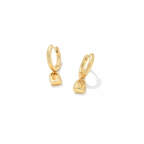 Kendra Scott Jess Lock Huggie Earrings