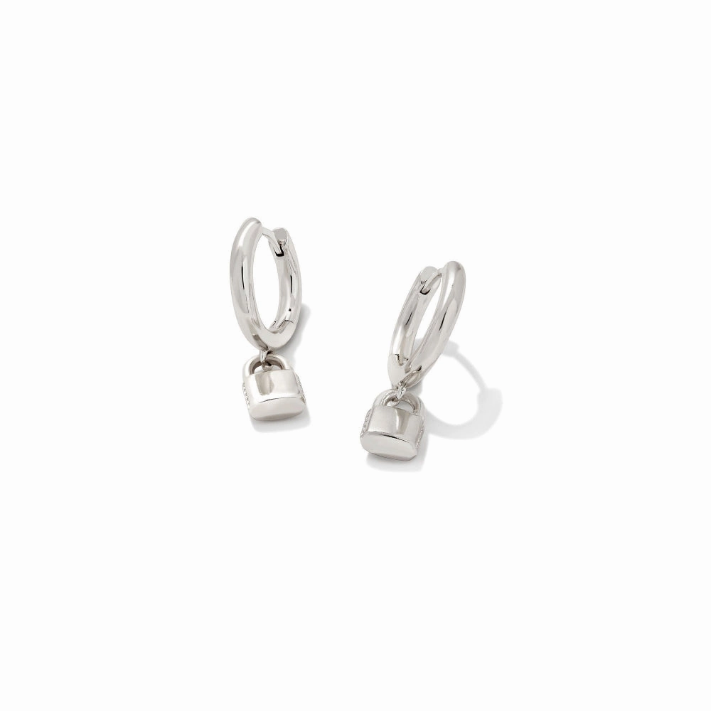 Kendra Scott Jess Lock Huggie Earrings