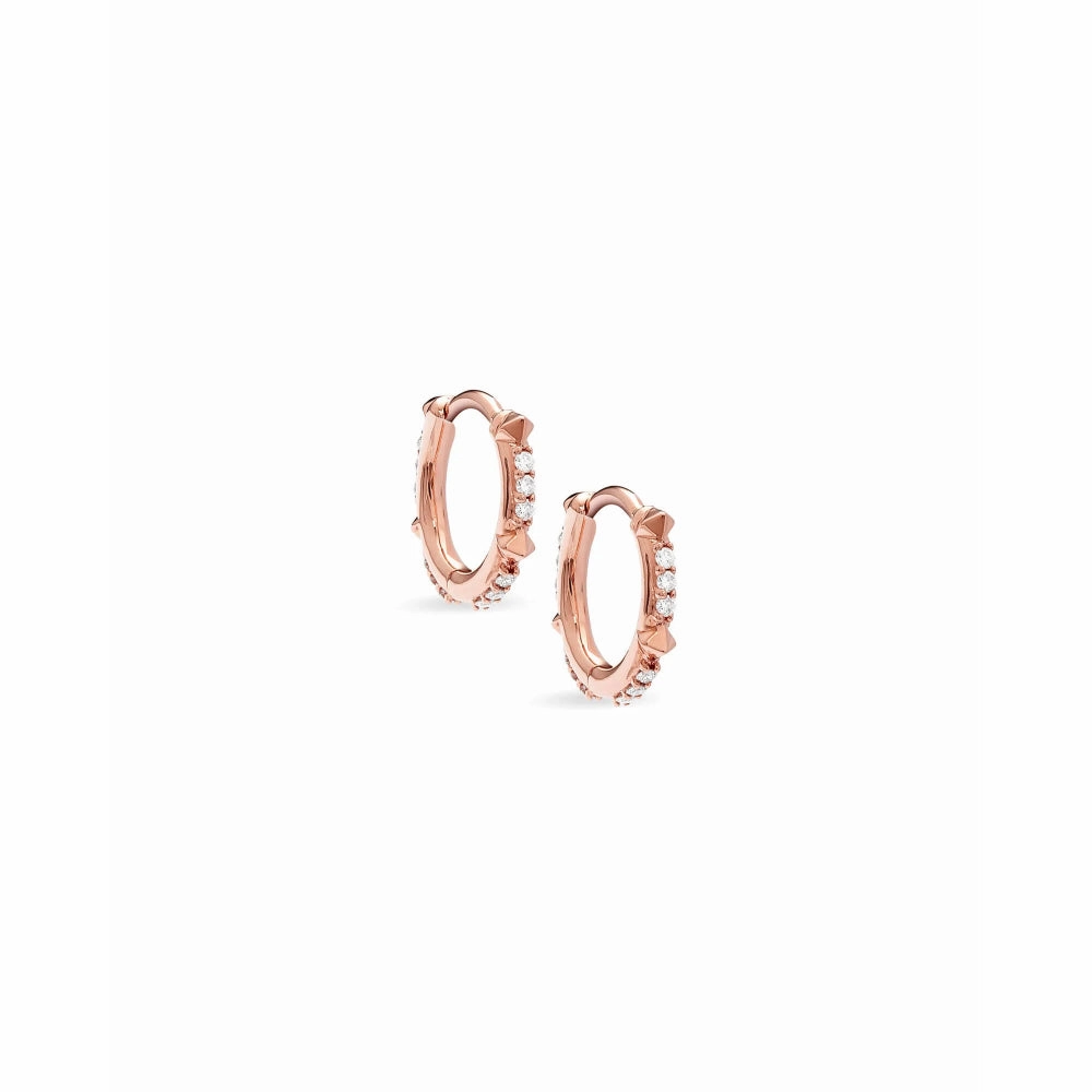 Kendra Scott Jett 14k Gold Huggie Hoop Earrings in White Diamond