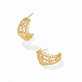 Kendra Scott Krista Lace Huggie Earrings