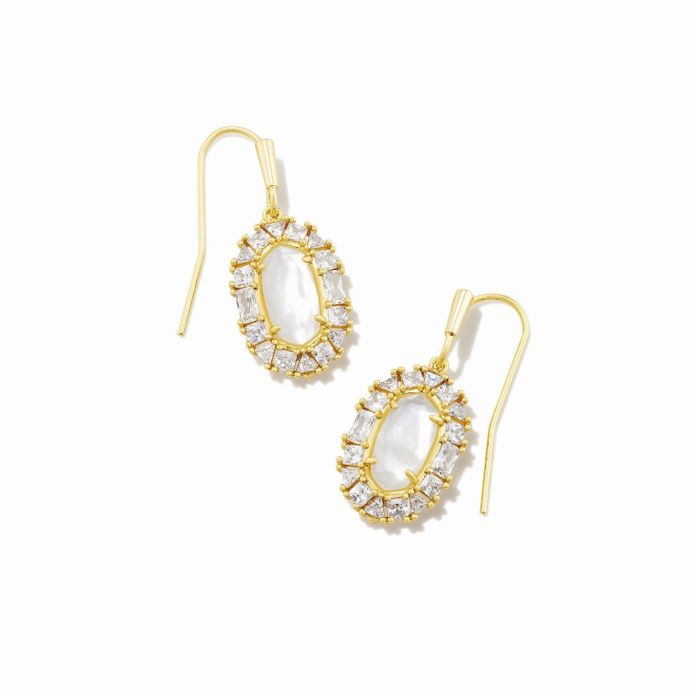 Kendra Scott Lee Crystal Frame Drop Earrings