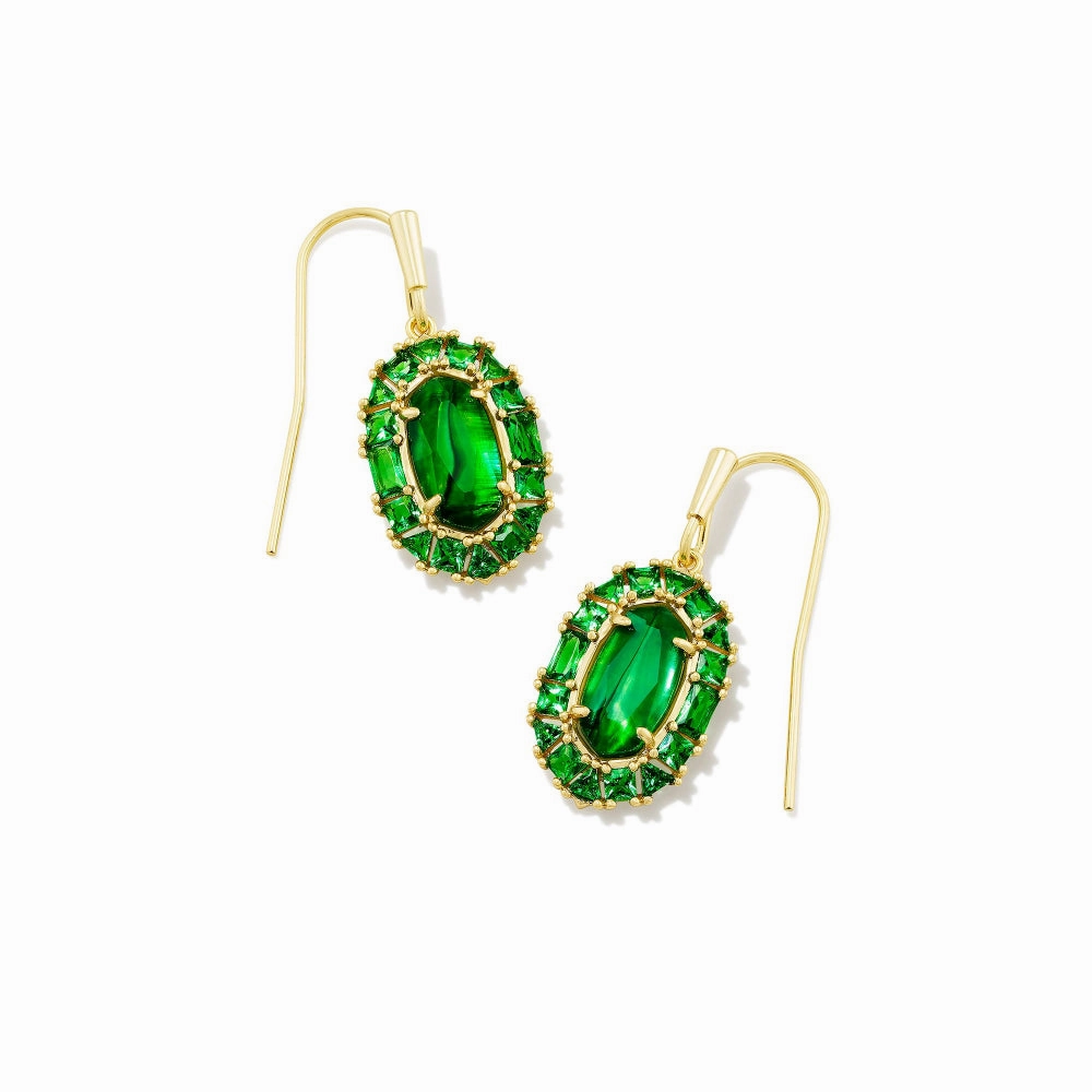 Kendra Scott Lee Crystal Frame Drop Earrings