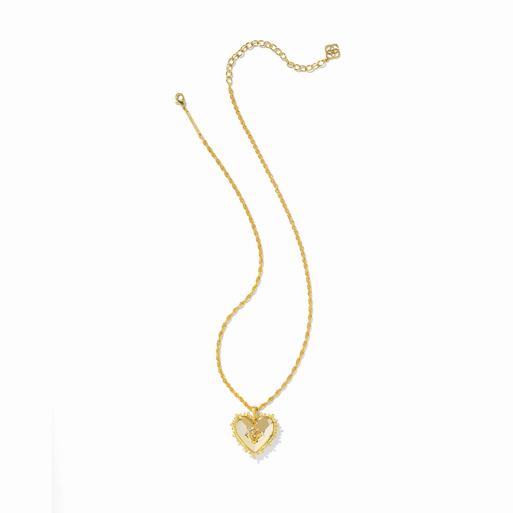 Kendra Scott Mallory Rose Locket Short Pendant Necklace