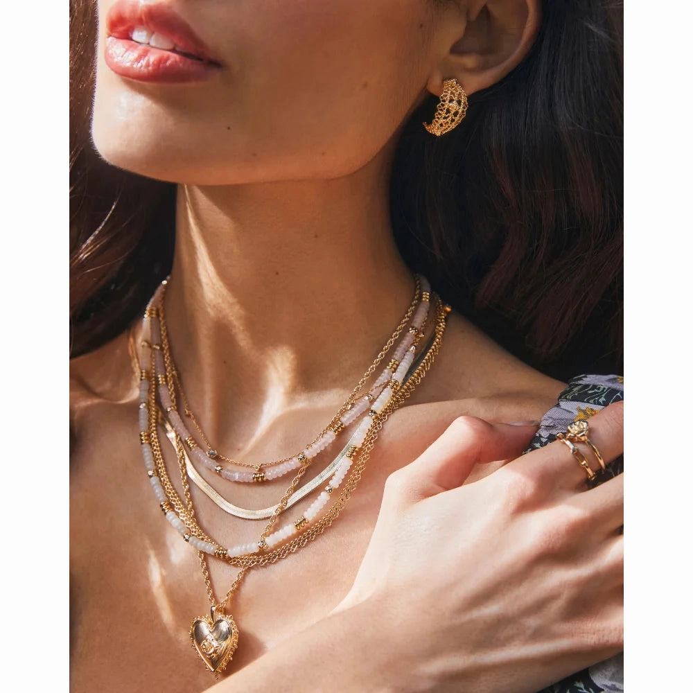 Kendra Scott Mallory Rose Locket Short Pendant Necklace