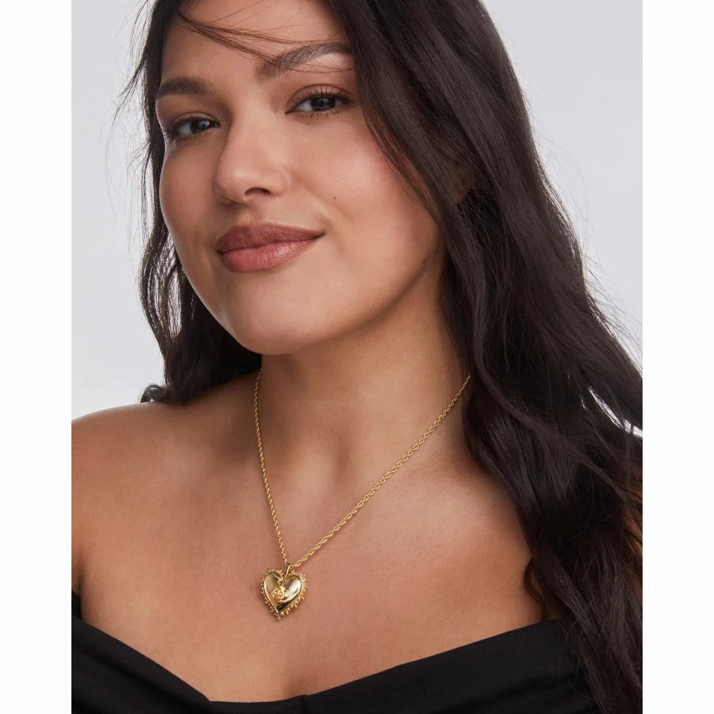 Kendra Scott Mallory Rose Locket Short Pendant Necklace