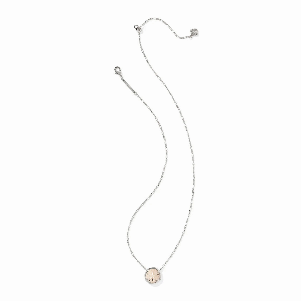 Kendra Scott Silver Sand Dollar Short Pendant Necklace