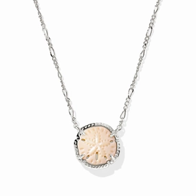 Kendra Scott Silver Sand Dollar Short Pendant Necklace