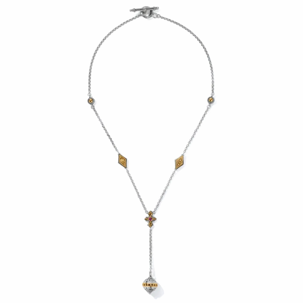 Konstantino Dome Corundum Lariat Necklace