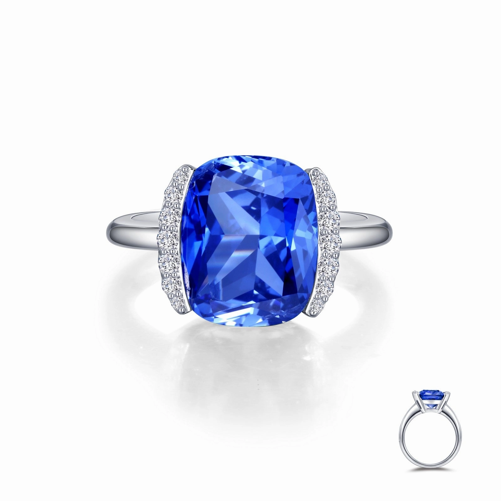 Lafonn Kaleidoscope Cushion Tanzanite Ring SYR010TP