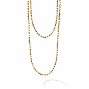 Lagos 18k Caviar Gold Beaded Necklace