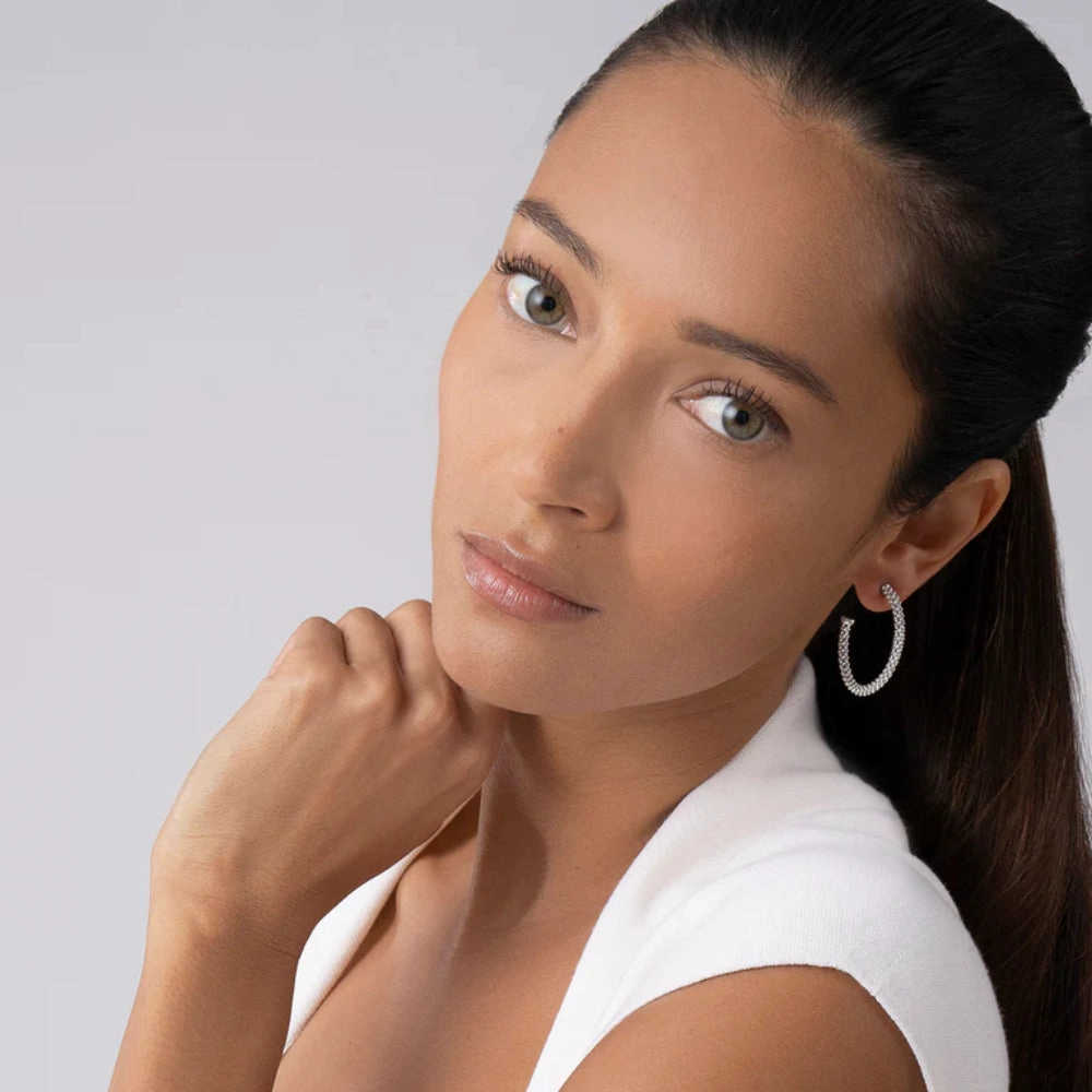 Lagos Signature Caviar Hoop Earrings