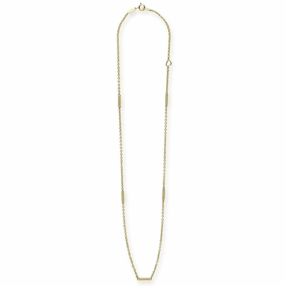 Lagos Superfine Caviar 5 Station Chain Necklace