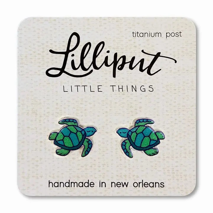 Lilliput Little Things Sea Turtle Earrings