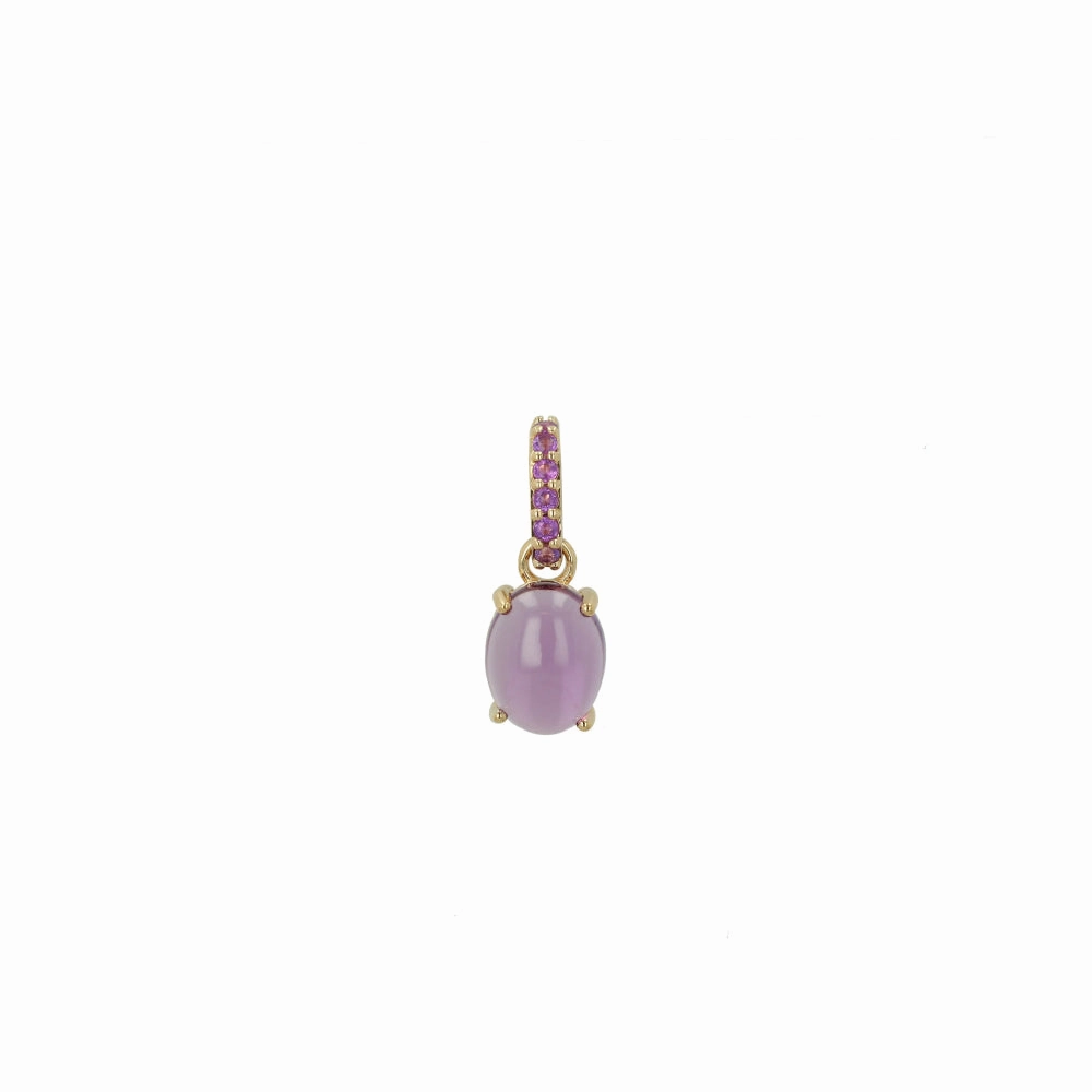 Rachel Reid 14k Gold Amethyst Charm