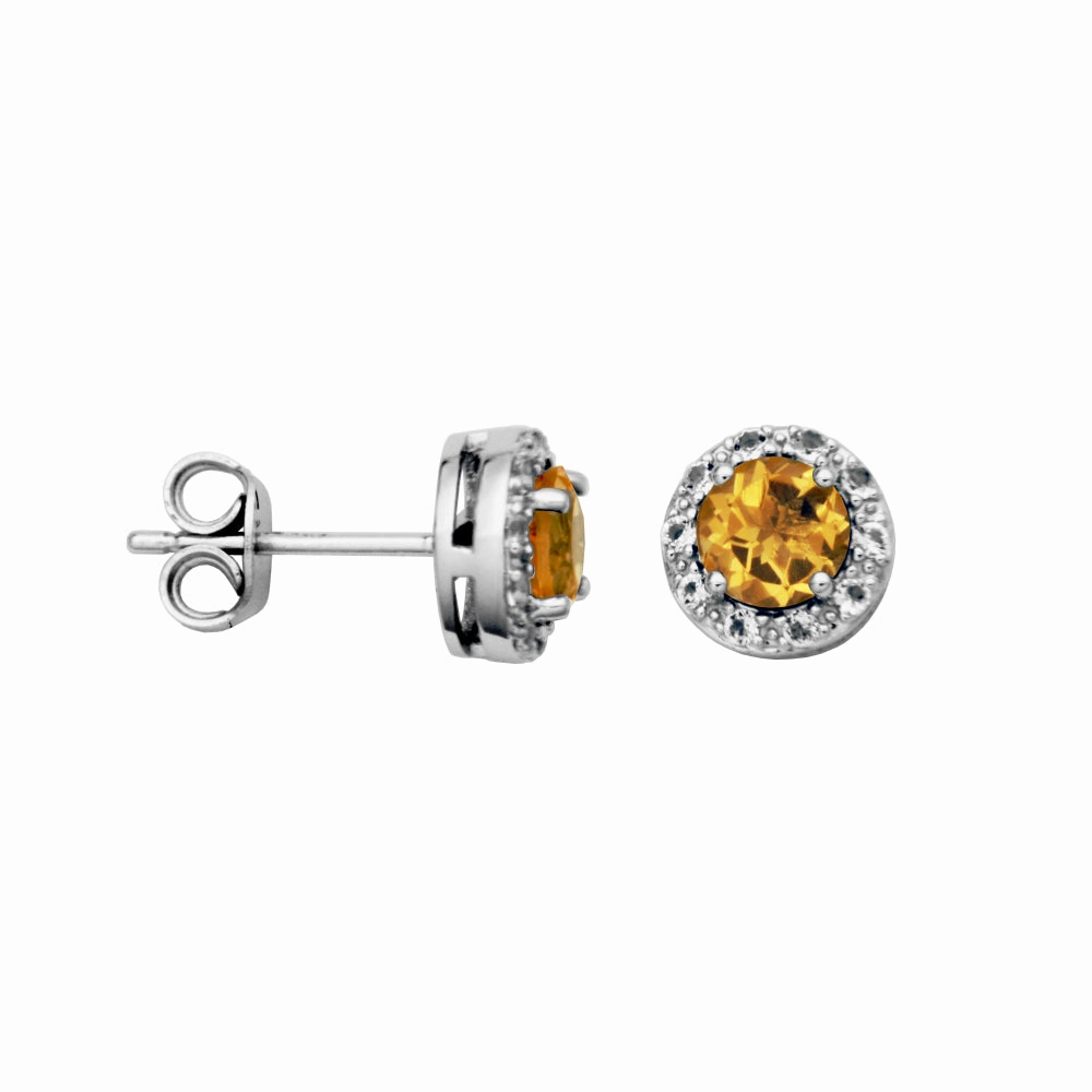 Samuel B. Dazzle Gemstone Stud Earrings