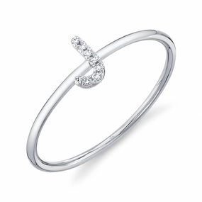 Shy Creation 0.03Ct Diamond Ring - Initial J SC55005347-J