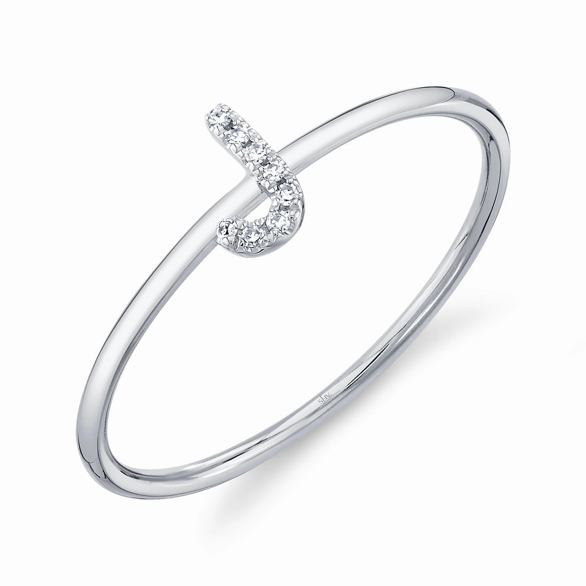 Shy Creation 0.03Ct Diamond Ring - Initial J SC55005347-J
