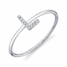 Shy Creation 0.03Ct Diamond Ring - Initial L SC55005347-L