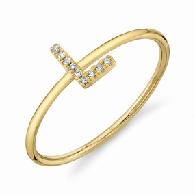 Shy Creation 0.03Ct Diamond Ring - Initial L SC55005348-L
