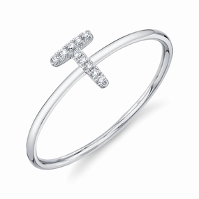 Shy Creation 0.03Ct Diamond Ring - Initial T SC55005347-T
