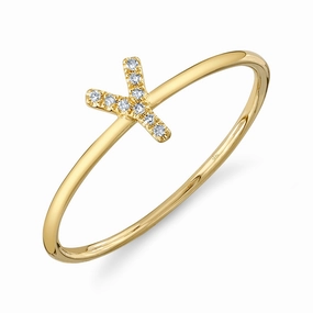 Shy Creation 0.03Ct Diamond Ring - Initial Y SC55005348-Y