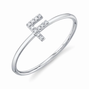 Shy Creation 0.04Ct Diamond Ring - Initial F SC55005347-F