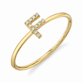 Shy Creation 0.04Ct Diamond Ring - Initial F SC55005348-F