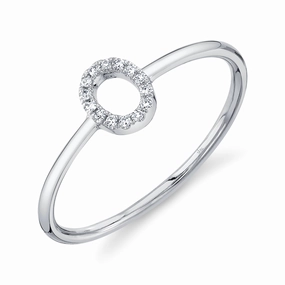 Shy Creation 0.04Ct Diamond Ring - Initial O SC55005347-O