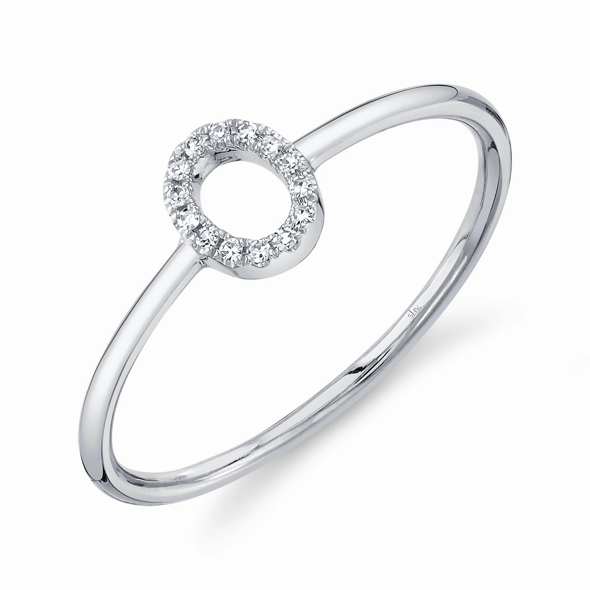 Shy Creation 0.04Ct Diamond Ring - Initial O SC55005347-O