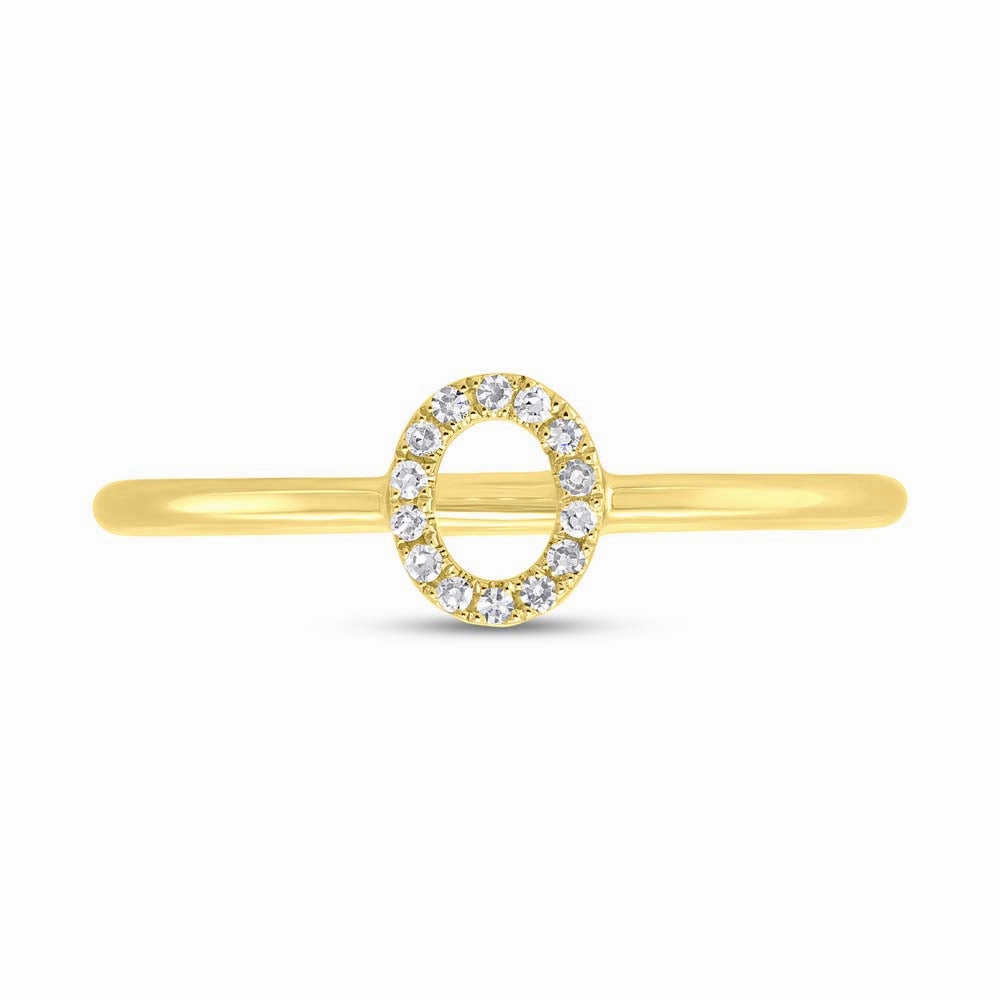 Shy Creation 0.04Ct Diamond Ring - Initial O SC55005348-O