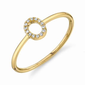 Shy Creation 0.04Ct Diamond Ring - Initial O SC55005348-O