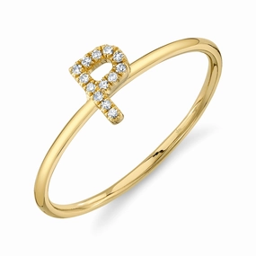 Shy Creation 0.04Ct Diamond Ring - Initial P SC55005348-P