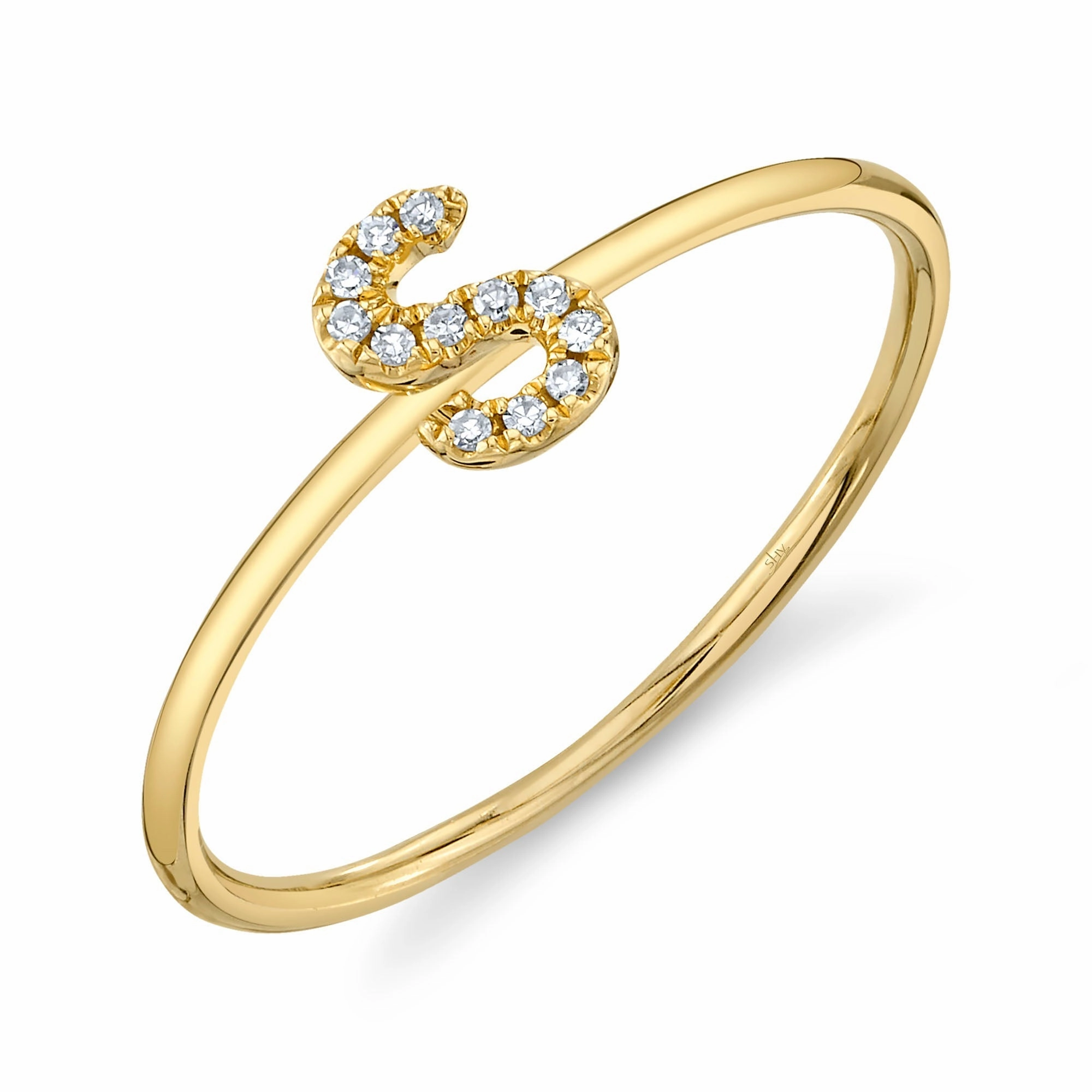 Shy Creation 0.04Ct Diamond Ring - Initial S SC55005348-S