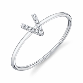 Shy Creation 0.04Ct Diamond Ring - Initial V SC55005347-V