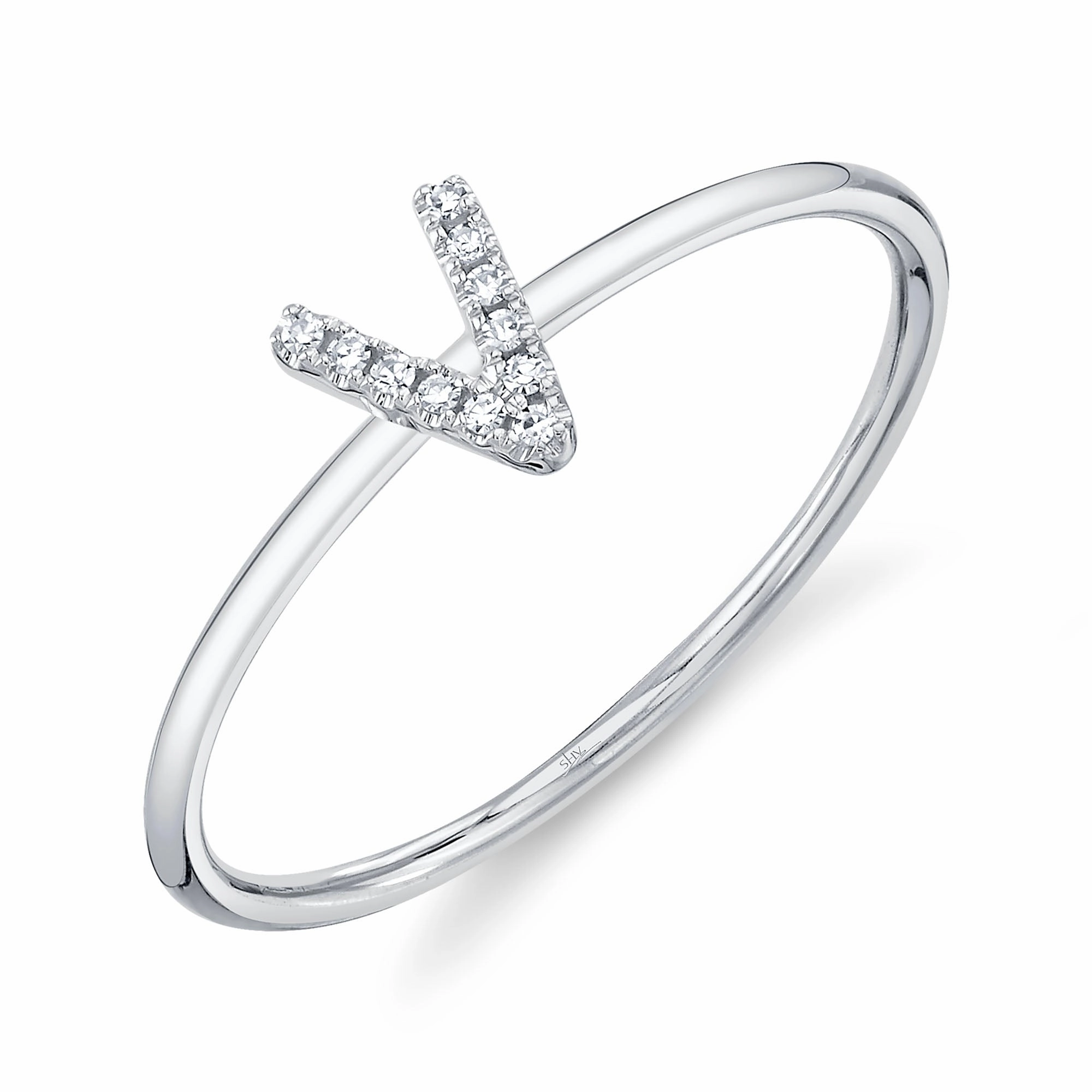 Shy Creation 0.04Ct Diamond Ring - Initial V SC55005347-V