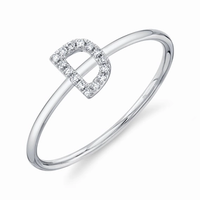 Shy Creation 0.05Ct Diamond Ring - Initial D SC55005347-D
