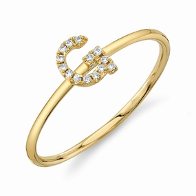 Shy Creation 0.05Ct Diamond Ring - Initial G SC55005348-G